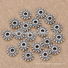 sef097 Fashion 5mm 925 Sterling silver spacer beads Jewelry Findings for Elegant DIY Goods Free Shipping